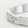 Bracciale Love, modello medio, pavé
