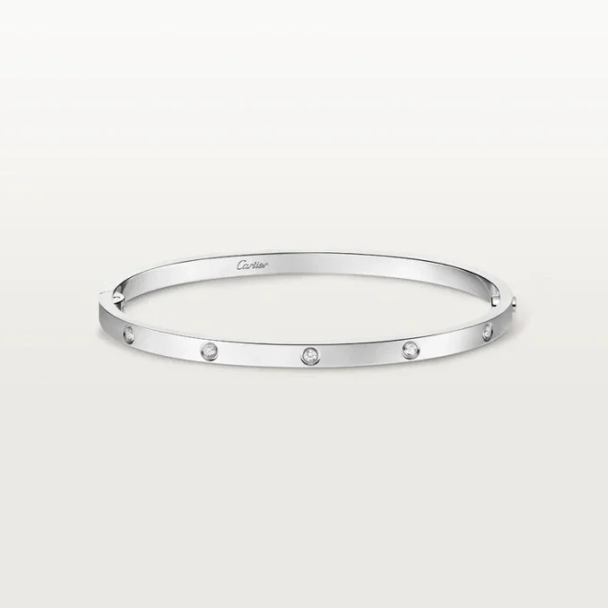 Bracciale Love, modello piccolo, 10 diamanti