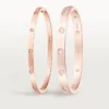 Bracciale Love, modello piccolo, 10 diamanti