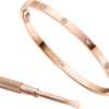 Bracciale Love, modello piccolo, 10 diamanti