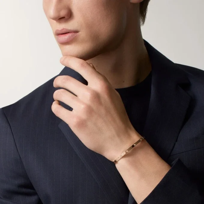 Bracciale Love, modello piccolo, 10 diamanti