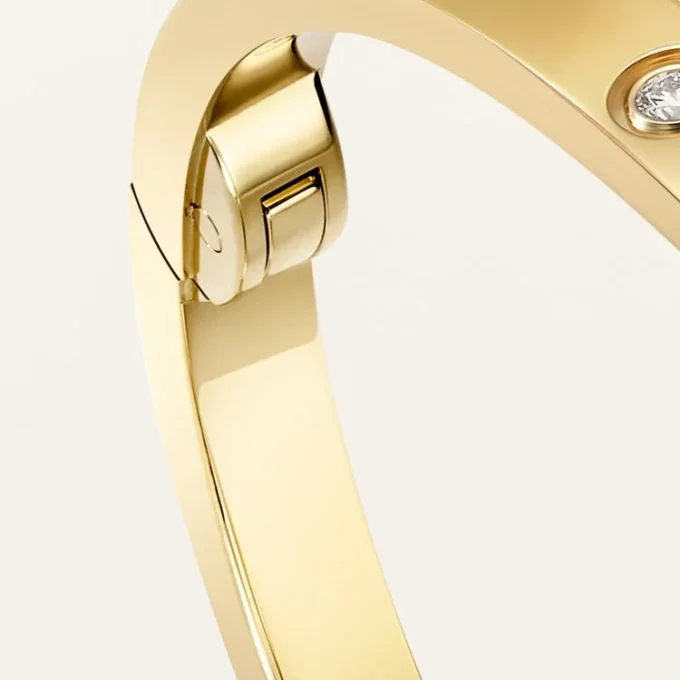 Bracciale Love, modello piccolo, 10 diamanti