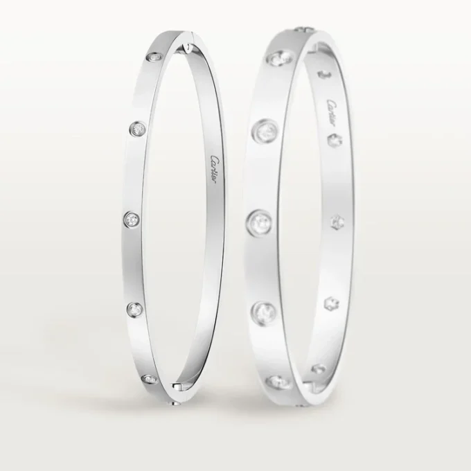 Bracciale Love, modello piccolo, 10 diamanti