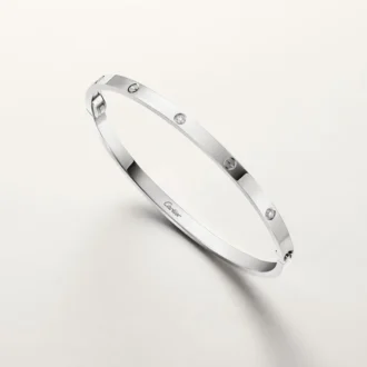 Bracciale Love, modello piccolo, 6 diamanti