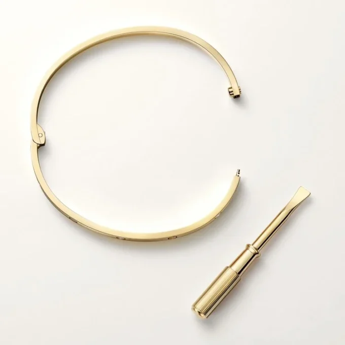 Bracciale Love, modello piccolo, 6 diamanti