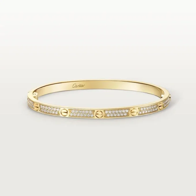 Bracciale Love, modello piccolo, pavé
