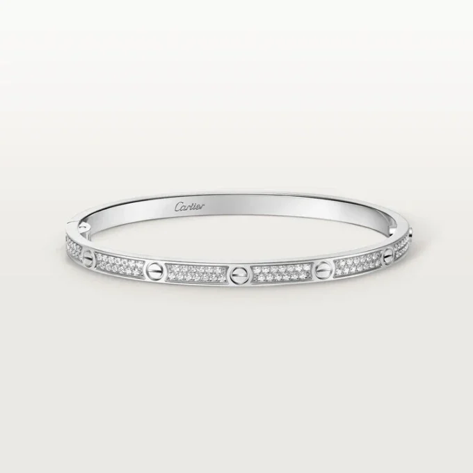 Bracciale Love, modello piccolo, pavé