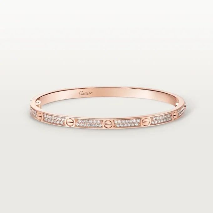 Bracciale Love, modello piccolo, pavé