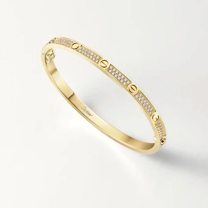 Bracciale Love, modello piccolo, pavé