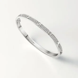 Bracciale Love, modello piccolo, pavé