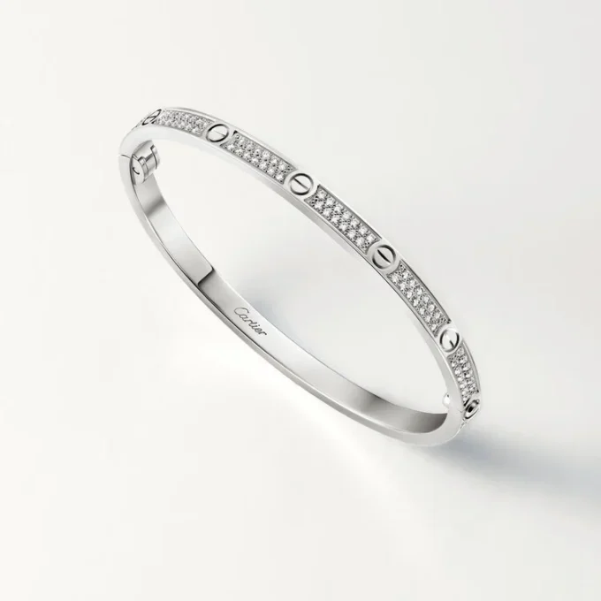 Bracciale Love, modello piccolo, pavé