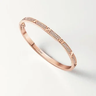Bracciale Love, modello piccolo, pavé