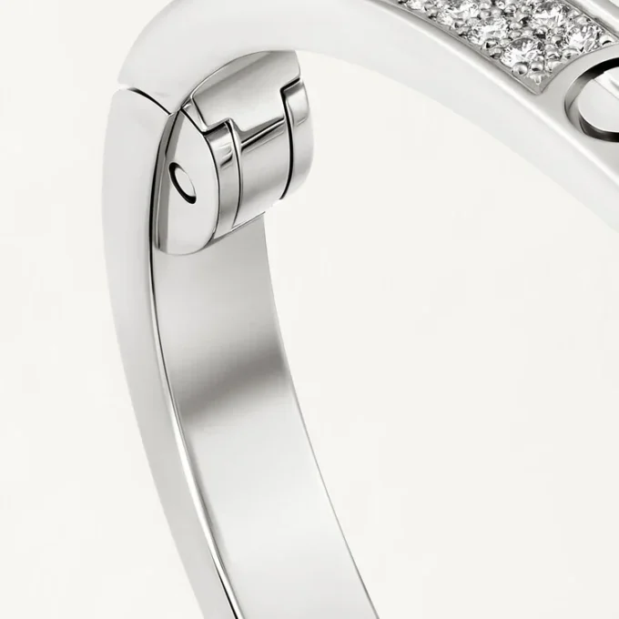 Bracciale Love, modello piccolo, pavé
