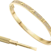 Bracciale Love, modello piccolo, pavé
