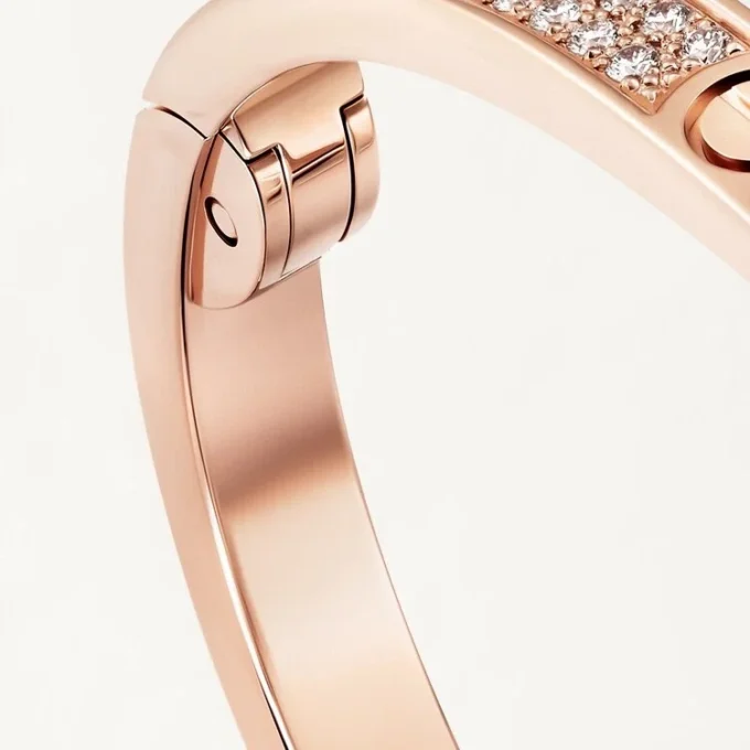 Bracciale Love, modello piccolo, pavé