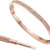 Bracciale Love, modello piccolo, pavé