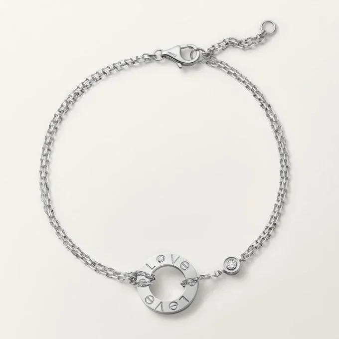 Bracciale Love – Oro bianco, diamanti – Cartier