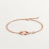 Bracciale Love, su catena, 2 diamanti