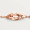 Bracciale Love, su catena, 2 diamanti