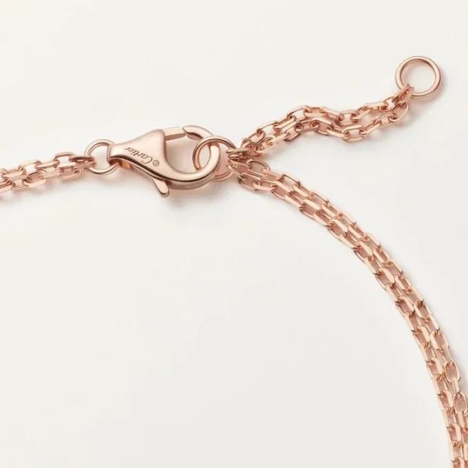 Bracciale Love, su catena, 2 diamanti