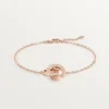 Bracciale Love, su catena, pavé