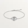 Bracciale Love, su catena, pavé