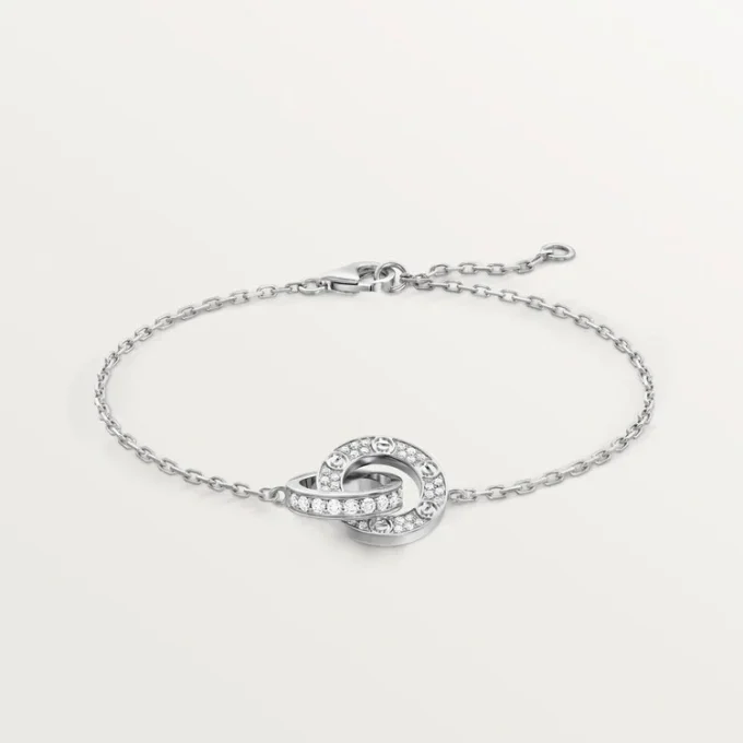 Bracciale Love, su catena, pavé