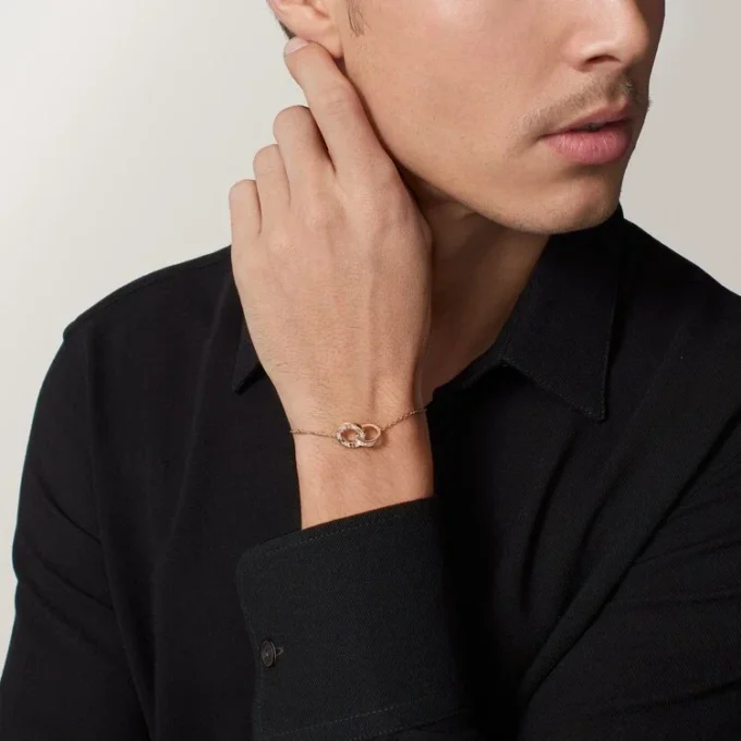 Bracciale Love, su catena, pavé
