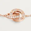 Bracciale Love, su catena, pavé