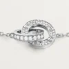 Bracciale Love, su catena, pavé