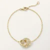 Bracciale Love, su catena, pavé