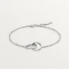 Bracciale Love, su catena, semi-pavé