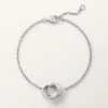 Bracciale Love, su catena, semi-pavé