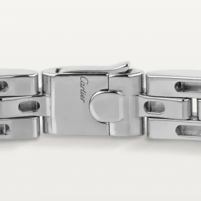 Bracciale Maillon Panthere, a tripla fila, con pavé