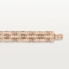 Bracciale Maillon Panthere, a tripla fila, con pavé