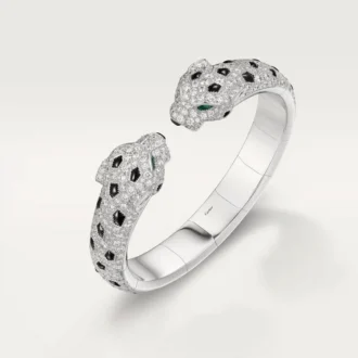 Bracciale Panthere De Cartier, articolato, con pavé