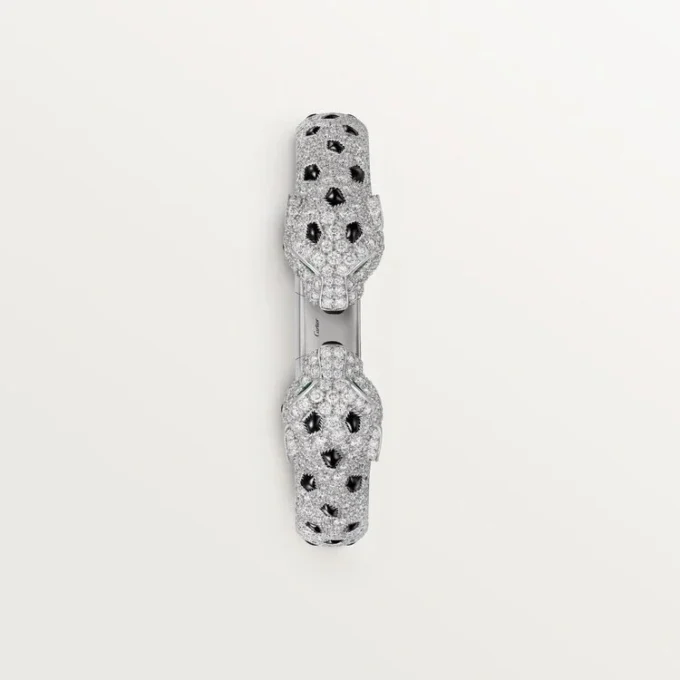 Bracciale Panthere De Cartier, articolato, con pavé