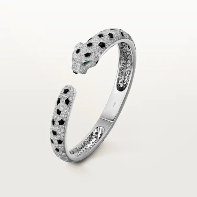 Bracciale Panthere De Cartier, modello medio, pavé