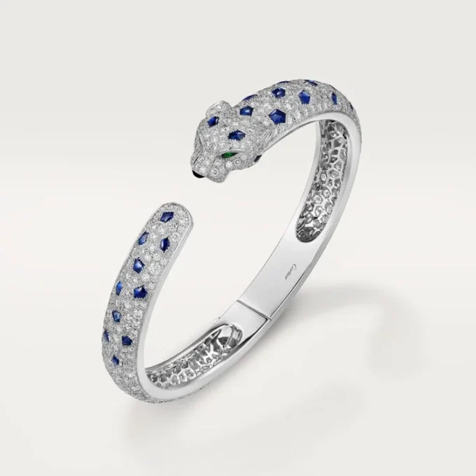 Bracciale Panthere De Cartier, modello medio, pavé
