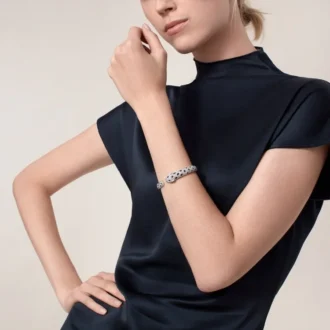 Bracciale Panthere De Cartier, modello medio, pavé