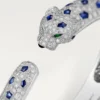 Bracciale Panthere De Cartier, modello medio, pavé