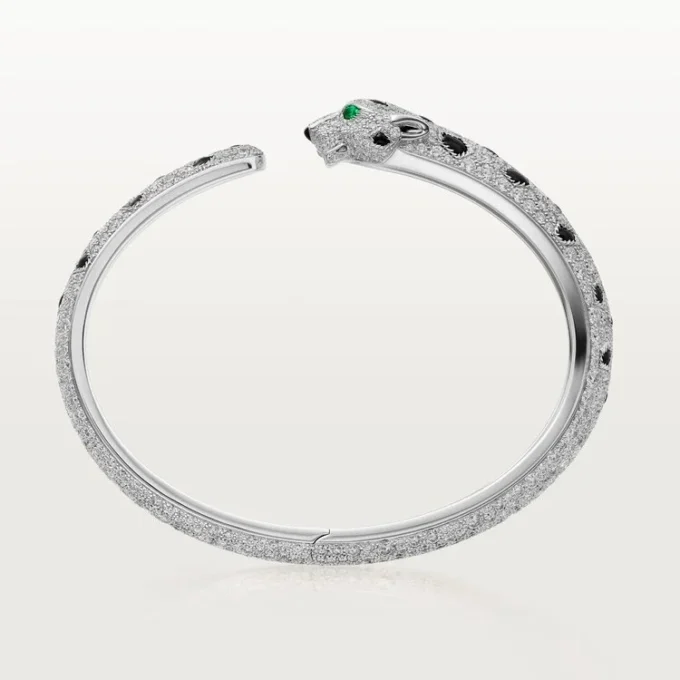Bracciale Panthere De Cartier, modello medio, pavé