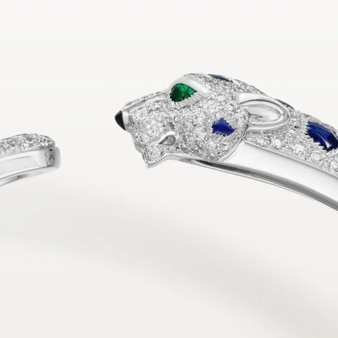 Bracciale Panthere De Cartier, modello medio, pavé