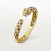 Bracciale Panthere De Cartier, modello medio, semi-pavé