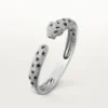Bracciale Panthere De Cartier, modello medio, semi-pavé