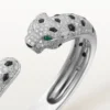 Bracciale Panthere De Cartier, modello medio, semi-pavé