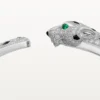 Bracciale Panthere De Cartier, modello medio, semi-pavé