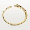 Bracciale Panthere De Cartier, modello medio, semi-pavé