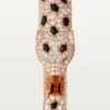 Bracciale Panthere De Cartier, modello medio, semi-pavé