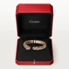Bracciale Panthere De Cartier, modello medio, semi-pavé